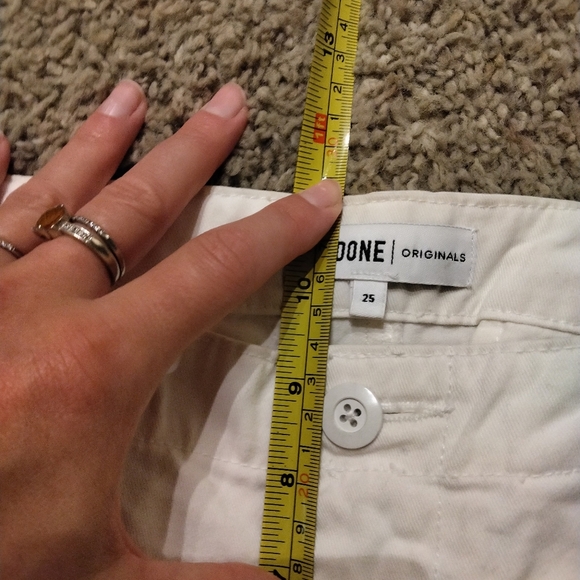 RE/DONE Women’s Off White Utility Cargo Pants Size 25 Relaxed Fit Streetwear - Picture 7 of 10